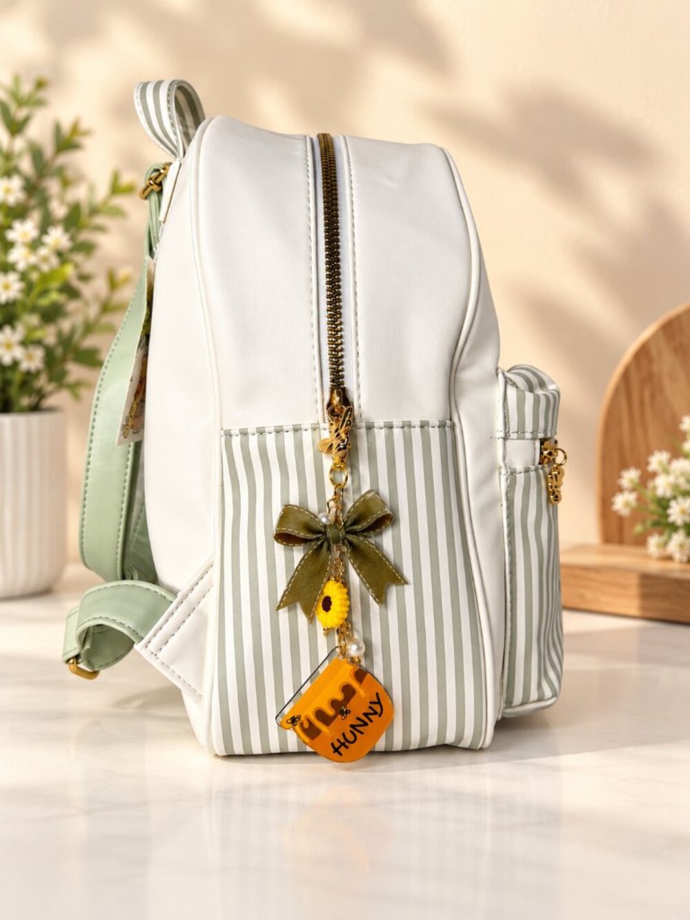 Disney Winnie the Pooh Primark Backpack NWT + Handmade Honey Bag Charm